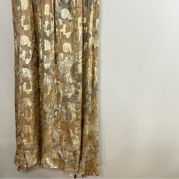 Mes Demoiselles Aspasie Printed Metallic Slip Dress size 40/8 - Picture 10 of 10